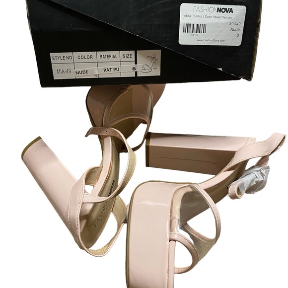 Fashion Nova Heels Size 8 Brand New - Picture 6 of 10